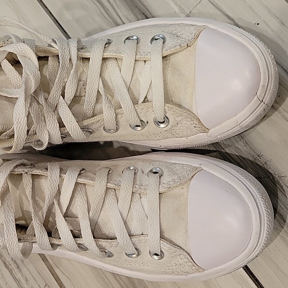 Converse Women's White High-Top Sneakers - Picture 5 of 8